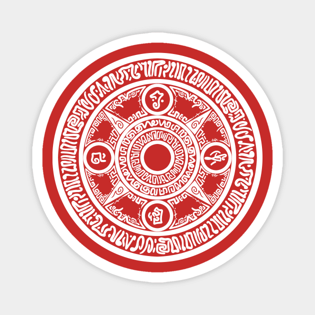 Red Horizon - Nehtali's Spell Circle - White Magnet by JascoGames