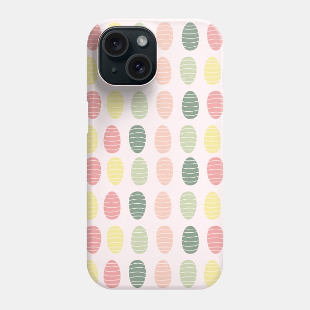 Easter Eggs in Pastel Colors Phone Case by MyAbstractInk