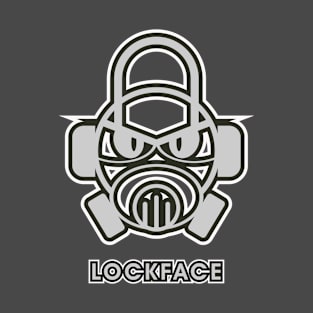 Lock Face Figure Logo T-Shirt