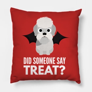 Dandie Dinmont Terrier Halloween Trick or Treat Pillow