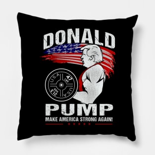 Retro Donald Pump Gym Meme Funny Trump Pillow