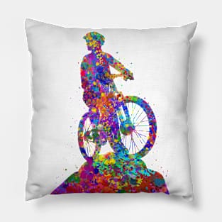 Mountain biker men Pillow