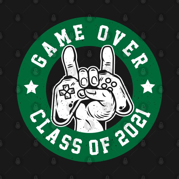 Game Over Class Of 2021 Funny Gaming Graduation Gift Gamer by Herotee