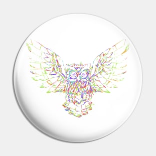 Owl in Pastel Pin