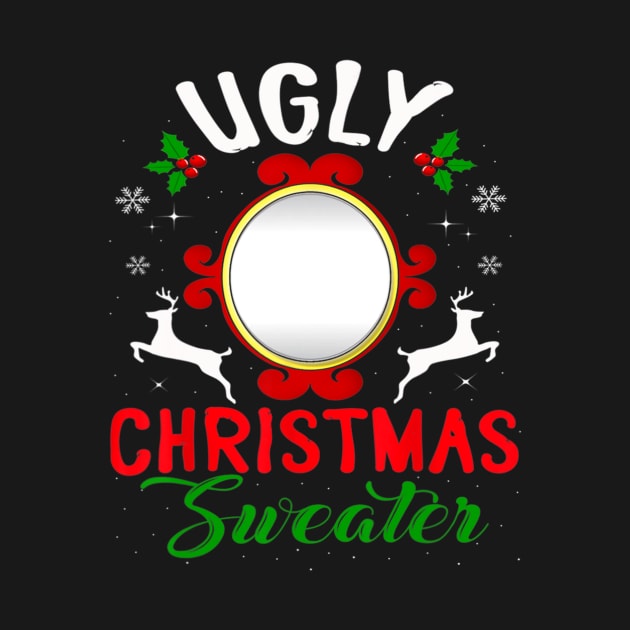 Funny Ugly Christmas Sweater With Mirror by rivkazachariah