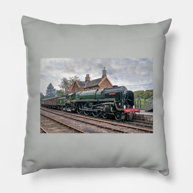 BR Standard Class 7 Britannia Pillow by SteveHClark