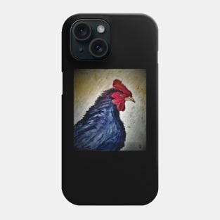 The Grungy Black Rooster Phone Case