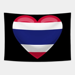 Thailand Flag Heart Tapestry