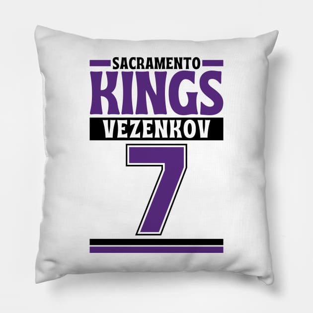 Sacramento Kings Vezenkov 7 Limited Edition Pillow by Astronaut.co