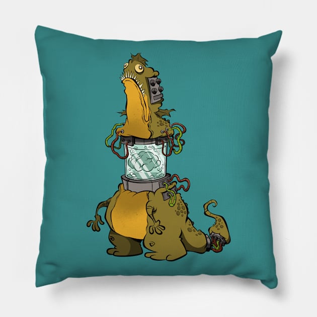 Monster Robot #2 Pillow by westinchurch