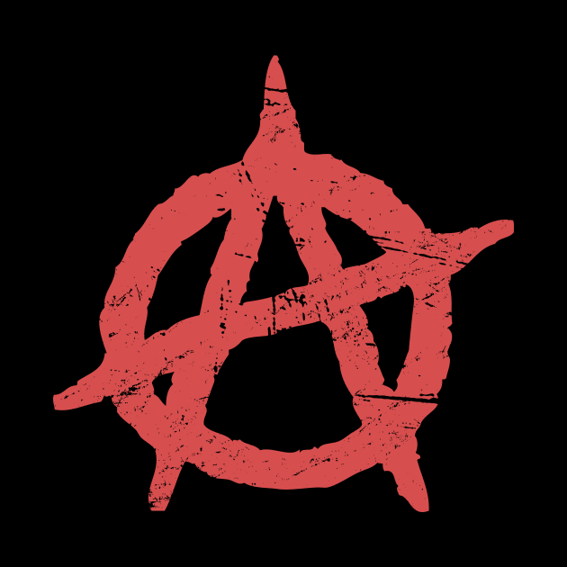 Distressed Punk Anarchy Symbol by Wizardmode