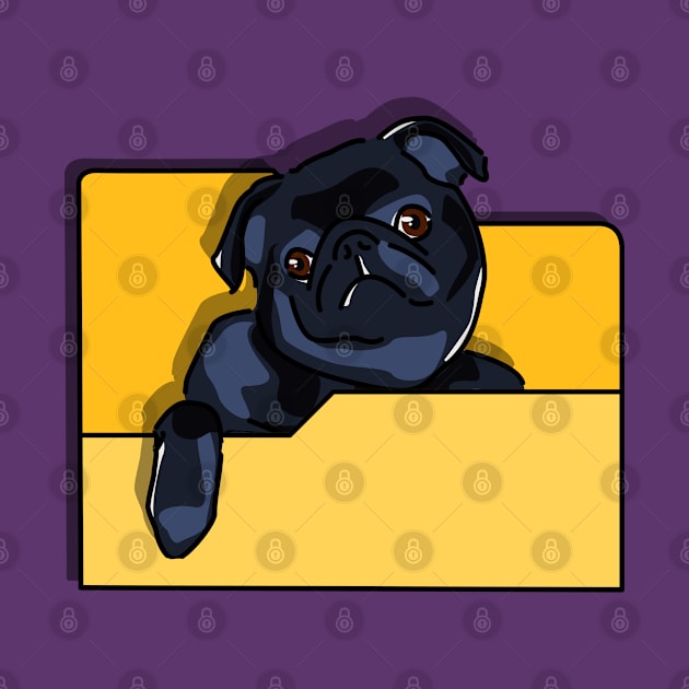 Pug in a Folder Icon by Fun Funky Designs