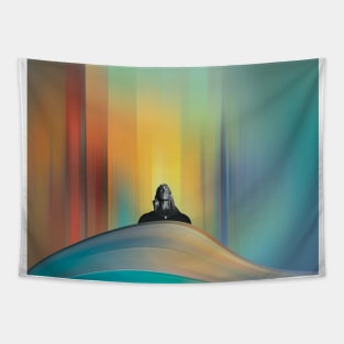 Adiyogi Shiva Meditating - Modern & Aesthetic Artwork Tapestry