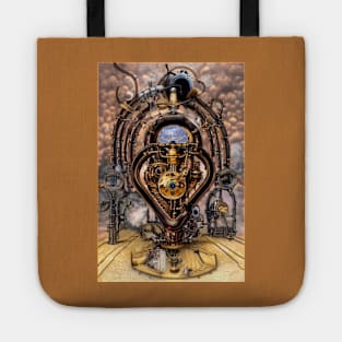 Steampunk mechanical heart Tote