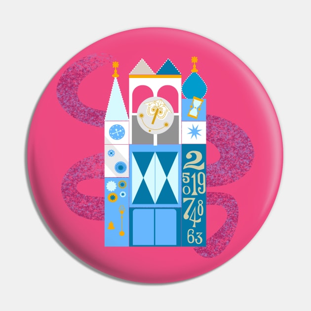 It’s a Small World Clock Pin by GoodOneWah