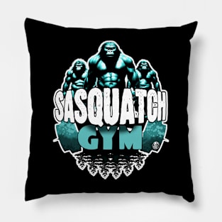 Sasquatch Gym Weight Lifting Bigfoot Bodybuilding Yeti Muscle Pillow