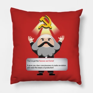 Karl Marx New Item Hammer and Sickle Pillow