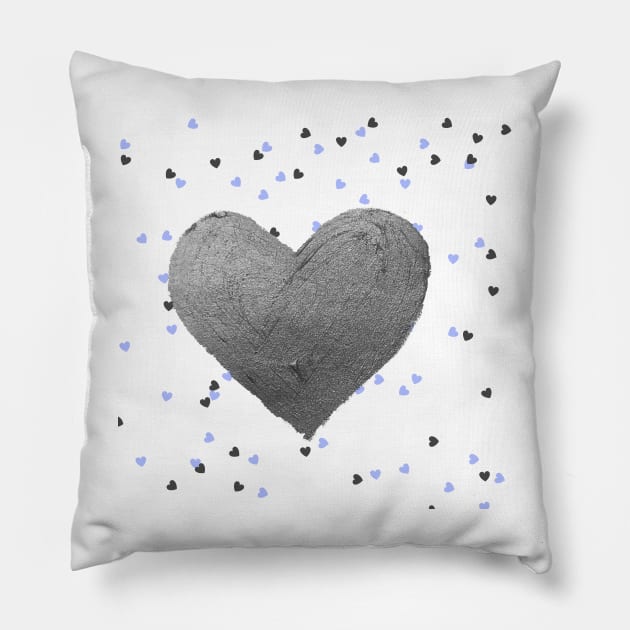 Asthetic Vintage Heart Pillow by Jesscreative