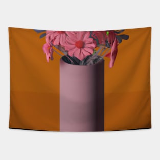 Fancy Flowers Vase Tapestry