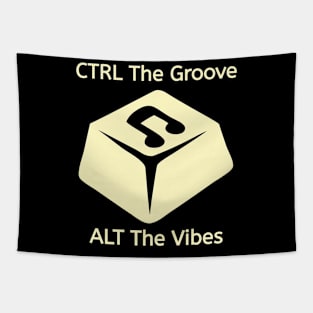 Key to the Beat: CTRL ALT Groove Vibes Unlocked Tapestry