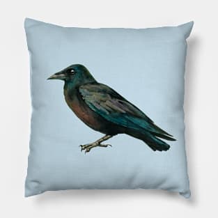 Vigilant Crow Pillow