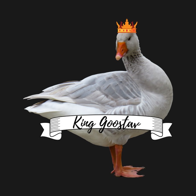 Royal Geese King Goostav Funny Goose Lover Gift by nathalieaynie