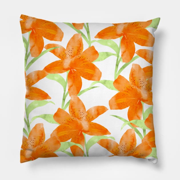 Tiger Lily Pillow by ruifaria