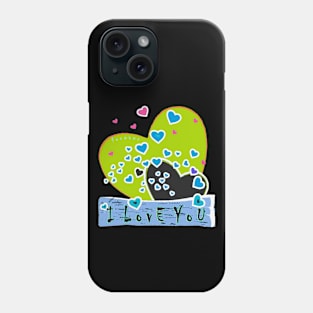 I LOVE YOU GR/B Phone Case