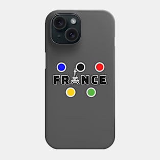 France Eiffel Olympic colors Phone Case