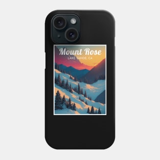 Mount Rose Lake Tahoe California Ski Phone Case