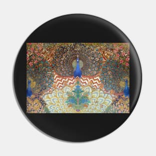 Peacock Design Indian Inspired Pin