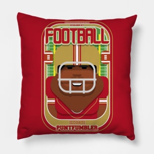 American Football Red and Gold - Enzone Puntfumbler - Hayes version Pillow