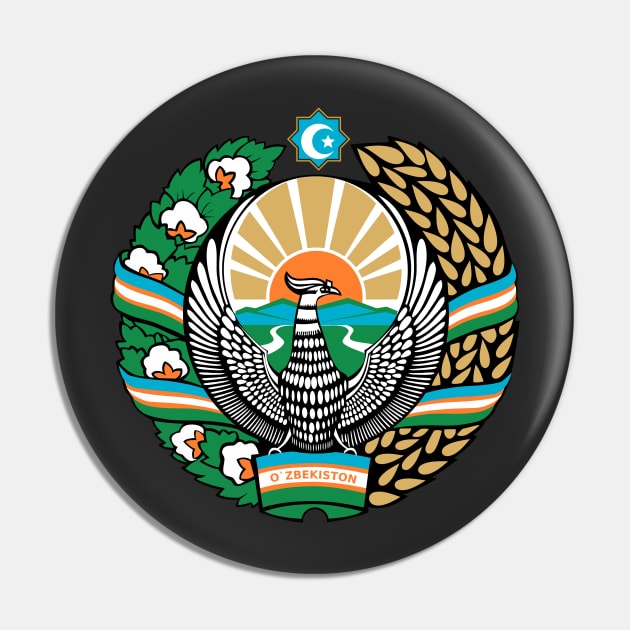 Coat of arms of Uzbekistan (latin version) Pin by Flags of the World