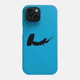 Kiter Action Freestyle Artistic Black Vector Phone Case