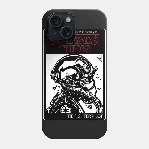 TIE FIGHTER PILOT Phone Case by xtrospectiv