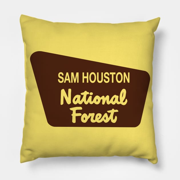 Sam Houston National Forest Pillow by nylebuss