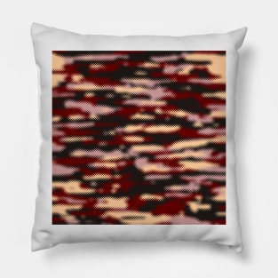 Maroon Wheat Camouflage Pillow