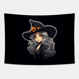 Happy halloween witch Tapestry