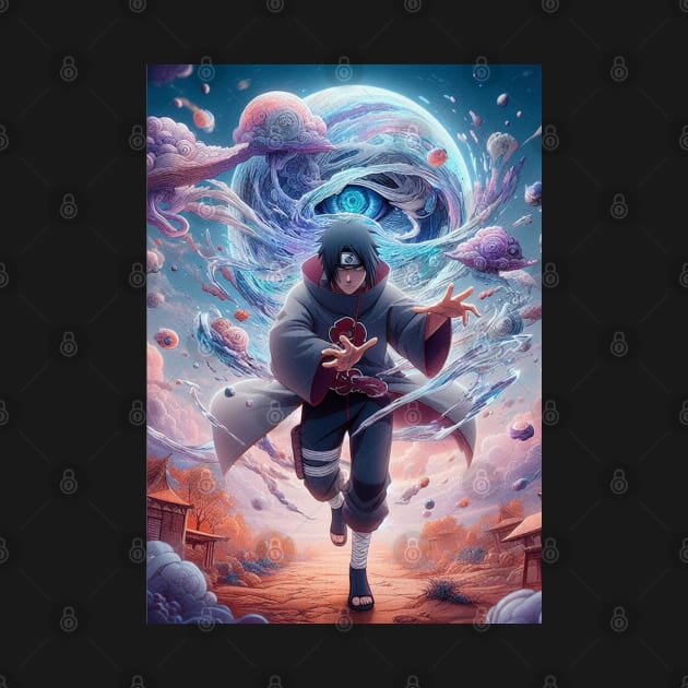 Itachi casting genjutsu 4th edition by Cuddle : Prints & Designs