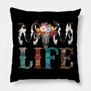 Mom Life western Pillow