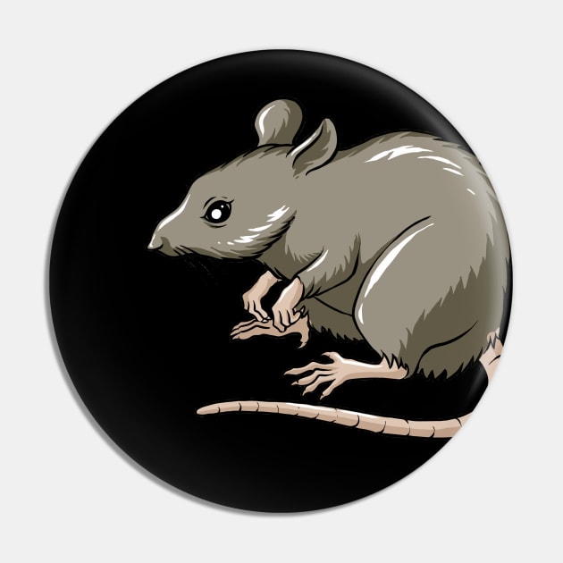 Rat Pin by fromherotozero