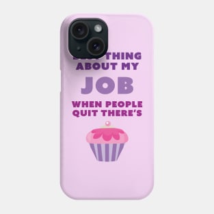 Best Thing About My Job When People Quit There’s Cake Phone Case