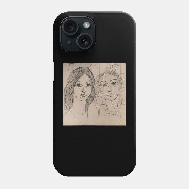 Pablo Picasso drawing Phone Case by ComicsFactory