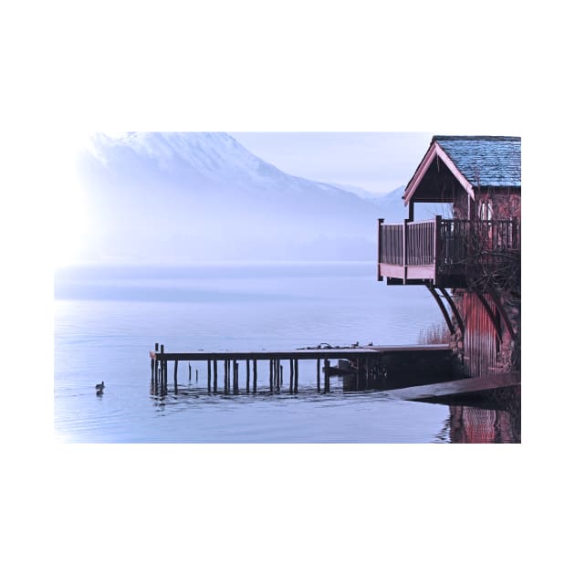 Ullswater Boathouse in Snow by Furtographic