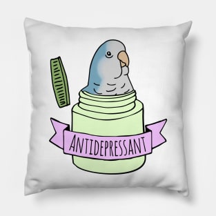 Antidepressant Blue Quaker Pillow