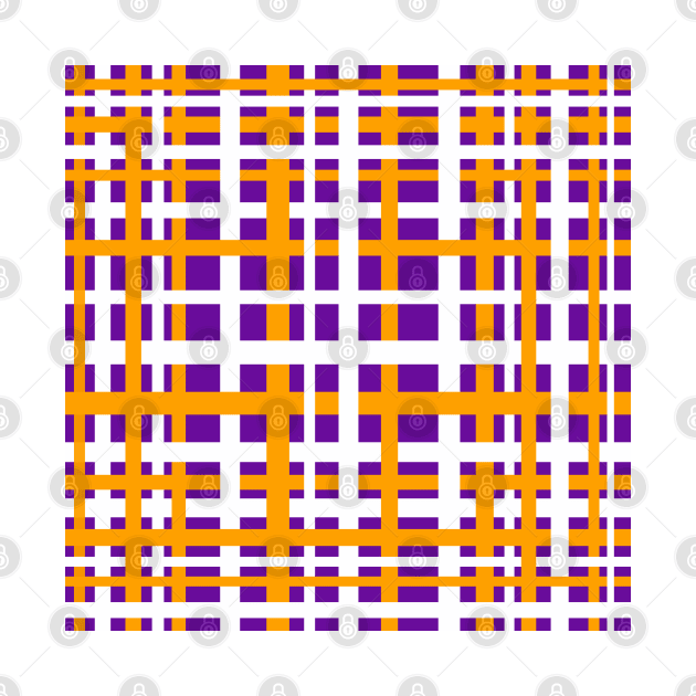 Purple & Orange Interlocking Stripes by BlakCircleGirl