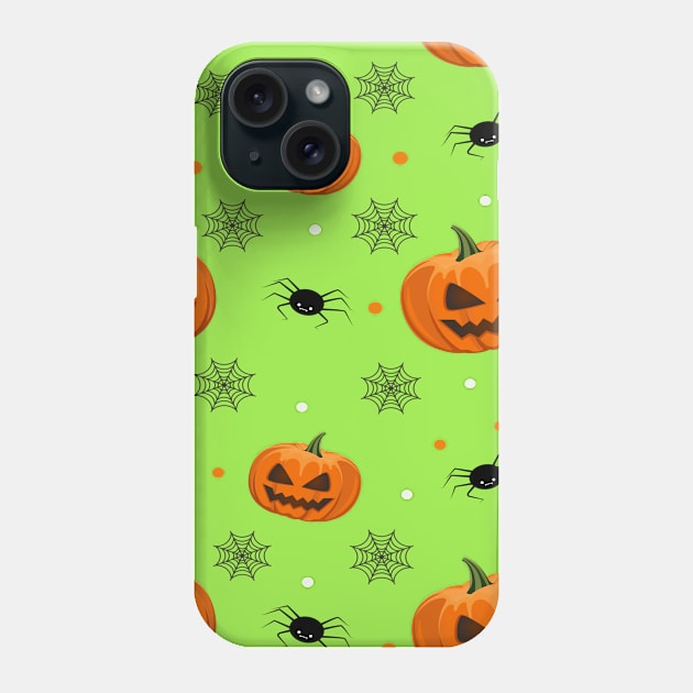 Halloween Pattern Phone Case by DragonTees