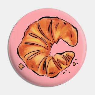 Croissant Culture Pin