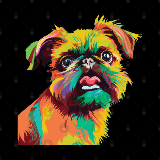 Brussels Griffon Pop Art - Dog Lover Gifts by PawPopArt