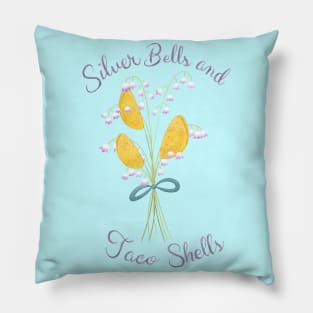 Silver Bells and Taco Shells Pillow